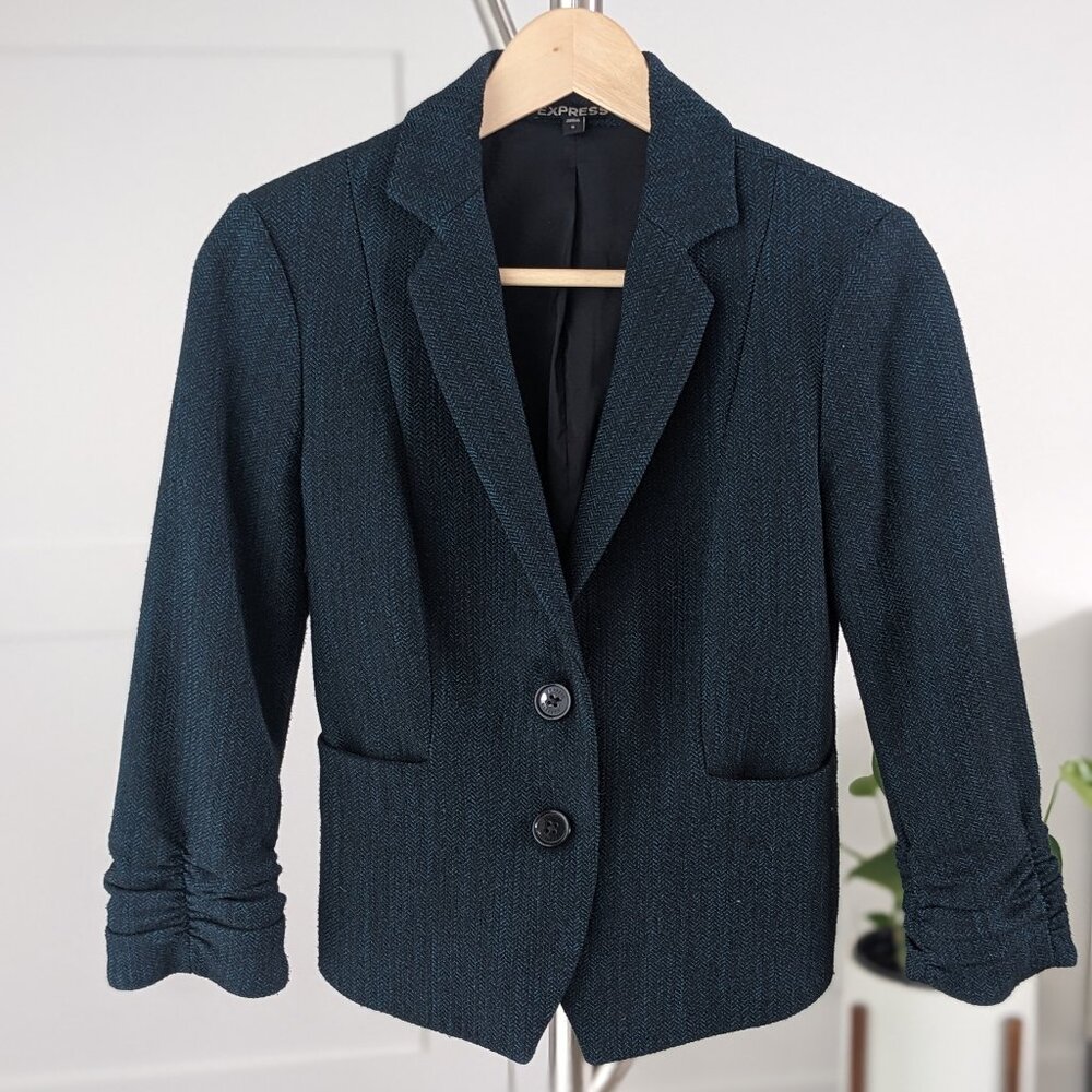 Express Ruched Sleeve Jacket